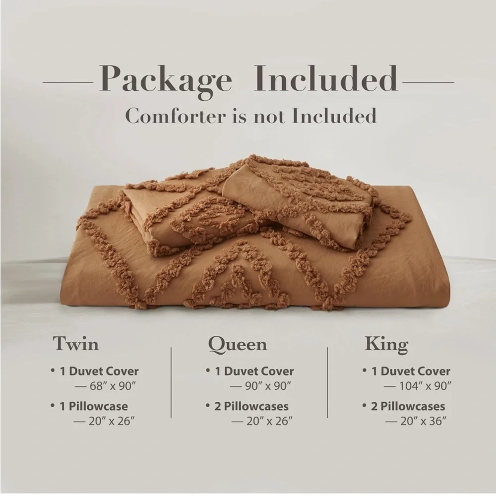 New Boho Brown Duvet Covers Set